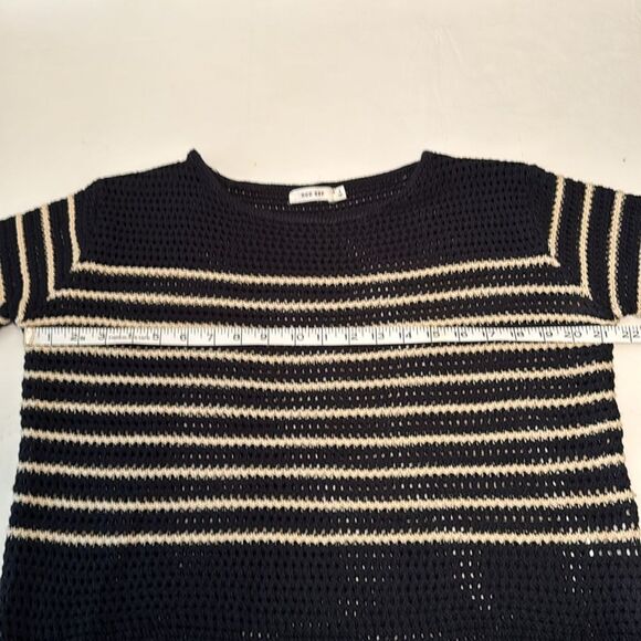Women’s Mod Ref Open Weave Striped Sweater, Size Small - Picture 5 of 6